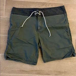 Olive Green Quicksilver Shorts